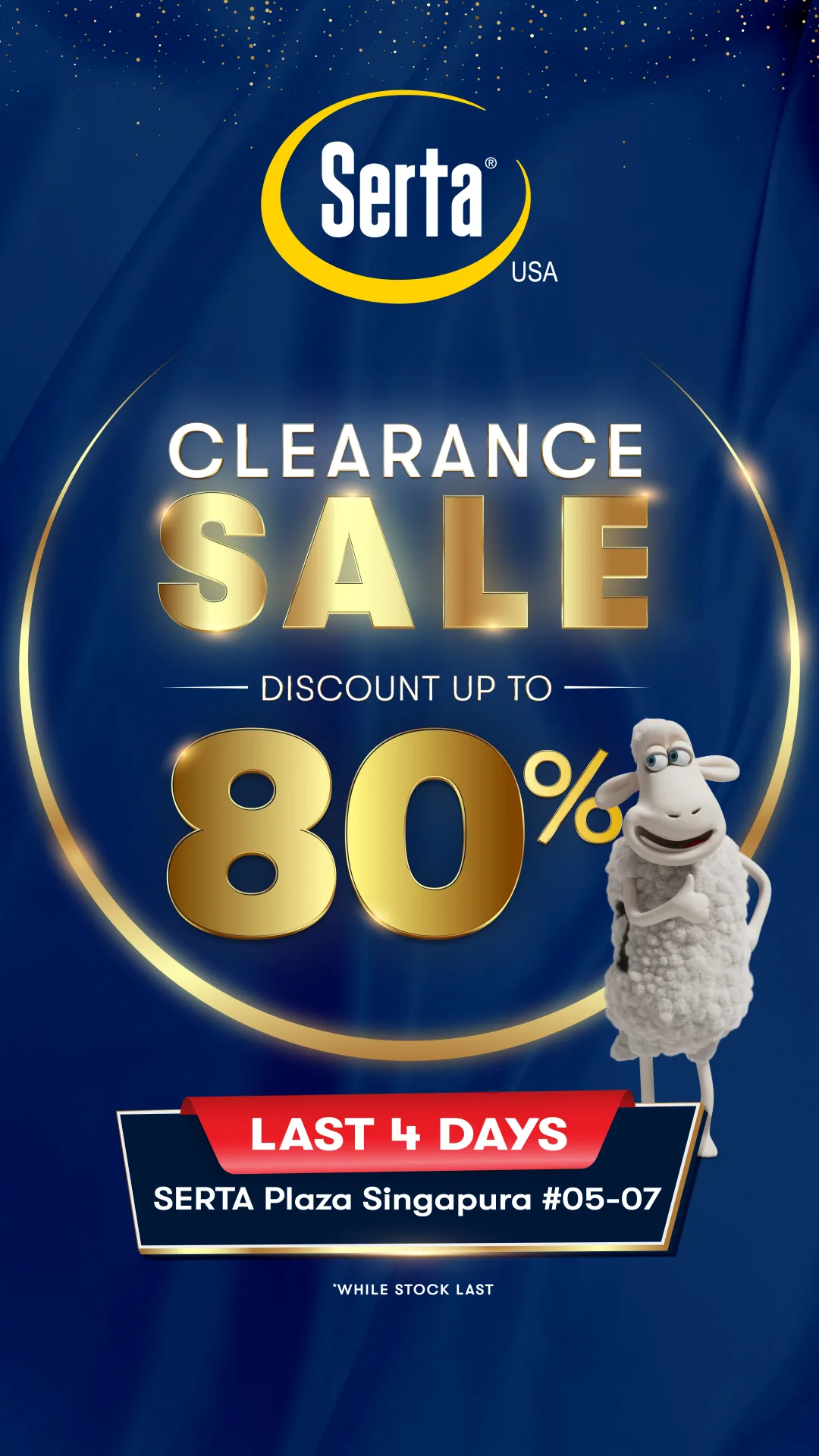 Serta 清仓大促销 — 最后4天,Plaza Singapura #05-07 高达80%折扣